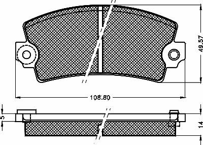 BSF 10323 - Set placute frana,frana disc aaoparts.ro