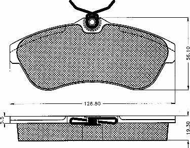 BSF 10240 - Set placute frana,frana disc aaoparts.ro