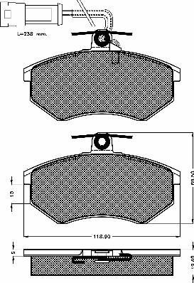 BSF 10259 - Set placute frana,frana disc aaoparts.ro