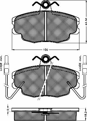 BSF 10250 - Set placute frana,frana disc aaoparts.ro