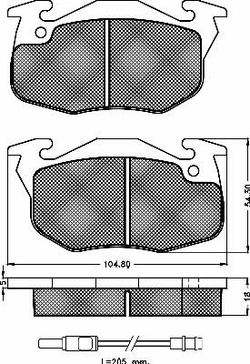 BSF 10200 - Set placute frana,frana disc aaoparts.ro