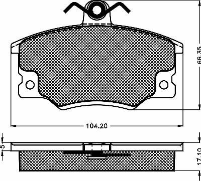 BSF 10235 - Set placute frana,frana disc aaoparts.ro