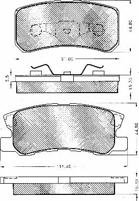 BSF 10795 - Set placute frana,frana disc aaoparts.ro