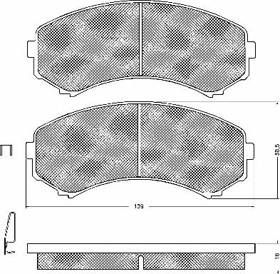 BSF 10749 - Set placute frana,frana disc aaoparts.ro