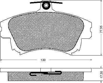 BSF 10740 - Set placute frana,frana disc aaoparts.ro