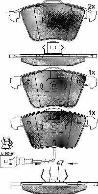 BSF 10763 - Set placute frana,frana disc aaoparts.ro