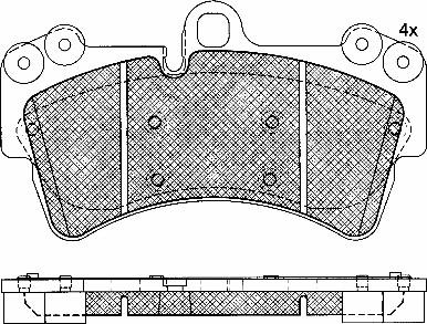 VW 95535193918 - Set placute frana,frana disc aaoparts.ro