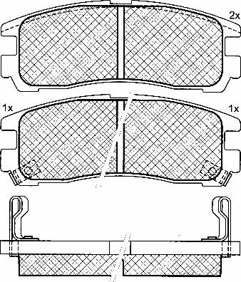 AISIN SS775-S - Set placute frana,frana disc aaoparts.ro