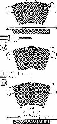 BSF 10783 - Set placute frana,frana disc aaoparts.ro
