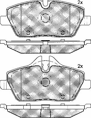 BSF 10771 - Set placute frana,frana disc aaoparts.ro