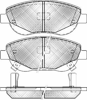 TRUPART DP41788RS - Set placute frana,frana disc aaoparts.ro