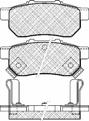 J&S Automotive VBP3234 - Set placute frana,frana disc aaoparts.ro