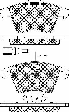 BSF 20001 - Set placute frana,frana disc aaoparts.ro