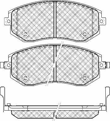 J&S Automotive VBP2726 - Set placute frana,frana disc aaoparts.ro