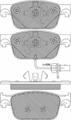 VW 8W0 698 151 BG - Set placute frana,frana disc aaoparts.ro