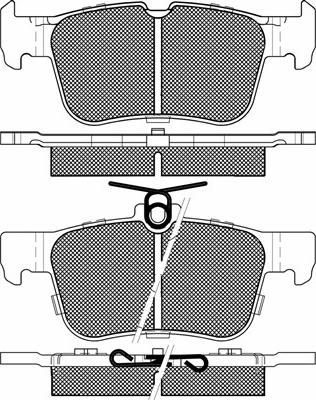 BSF 20180 - Set placute frana,frana disc aaoparts.ro
