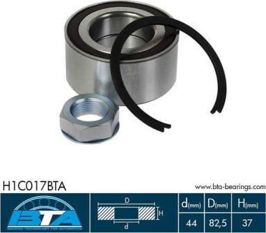 BTA H1C017BTA - Set rulment roata aaoparts.ro
