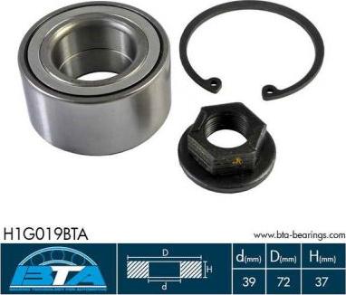 BTA H1G019BTA - Set rulment roata aaoparts.ro