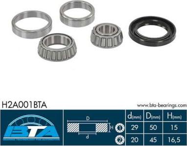BTA H2A001BTA - Set rulment roata aaoparts.ro