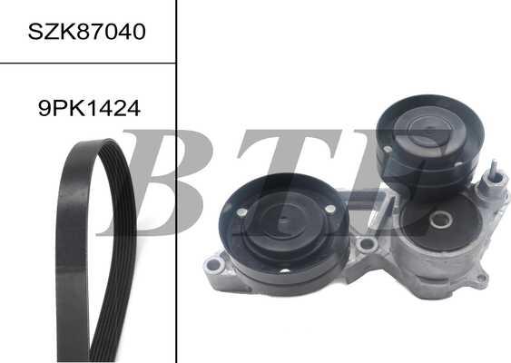BTE SZK87040 - Set curea transmisie cu caneluri aaoparts.ro