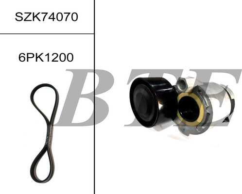 BTE SZK74070 - Set curea transmisie cu caneluri aaoparts.ro