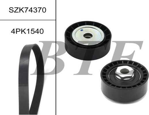 BTE SZK74370 - Set curea transmisie cu caneluri aaoparts.ro