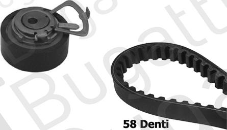 BUGATTI BKCD0222 - Set curea de distributie aaoparts.ro