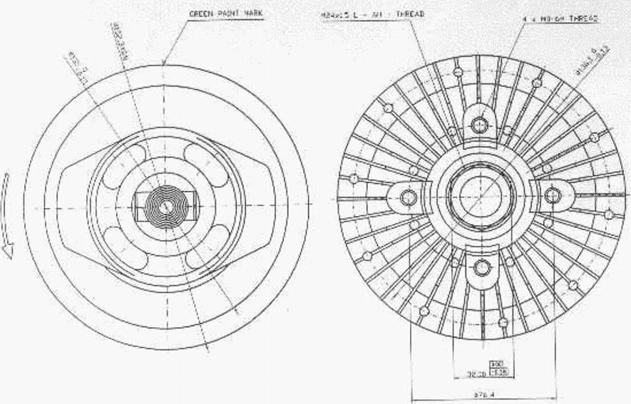 Bugiad BFC080 - Cupla, ventilator radiator aaoparts.ro