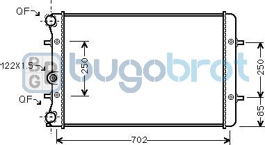 BUGOBROT 40-AI2129 - Radiator, racire motor aaoparts.ro