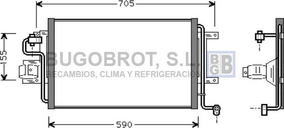 BUGOBROT 62-AI5130 - Condensator, climatizare aaoparts.ro