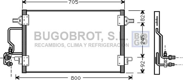 BUGOBROT 62-AI5175 - Condensator, climatizare aaoparts.ro