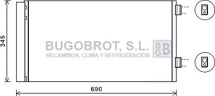 BUGOBROT 62-BW5414 - Condensator, climatizare aaoparts.ro