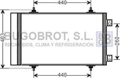 BUGOBROT 62-CN5263 - Condensator, climatizare aaoparts.ro