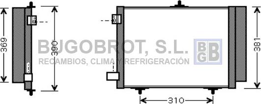 BUGOBROT 62-CN5205 - Condensator, climatizare aaoparts.ro