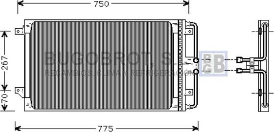 BUGOBROT 62-CR5021 - Condensator, climatizare aaoparts.ro