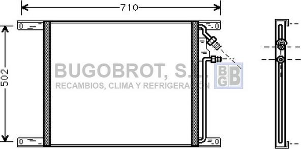 BUGOBROT 62-DF5020 - Condensator, climatizare aaoparts.ro