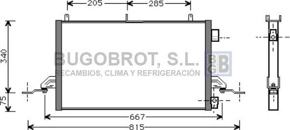 BUGOBROT 62-FD5242 - Condensator, climatizare aaoparts.ro