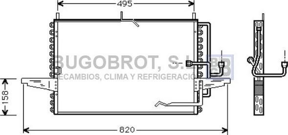 BUGOBROT 62-FD5255 - Condensator, climatizare aaoparts.ro