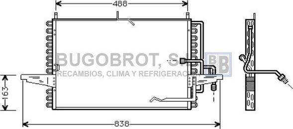 BUGOBROT 62-FD5253 - Condensator, climatizare aaoparts.ro