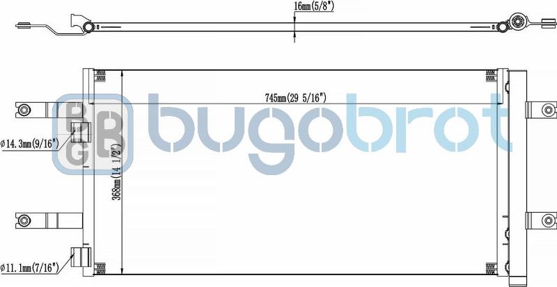 BUGOBROT 62-MN5140 - Condensator, climatizare aaoparts.ro