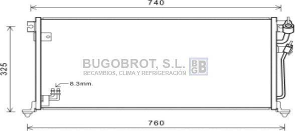 BUGOBROT 62-MT5220 - Condensator, climatizare aaoparts.ro