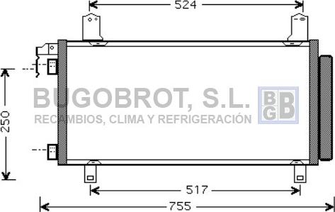 BUGOBROT 62-MZ5158 - Condensator, climatizare aaoparts.ro