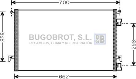 BUGOBROT 62-OL5457 - Condensator, climatizare aaoparts.ro