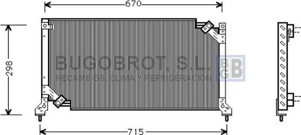 BUGOBROT 62-SU5026 - Condensator, climatizare aaoparts.ro