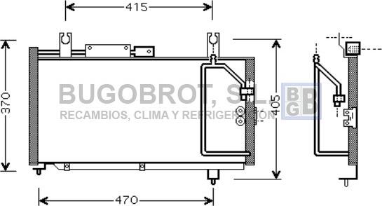 BUGOBROT 62-SZ5067 - Condensator, climatizare aaoparts.ro