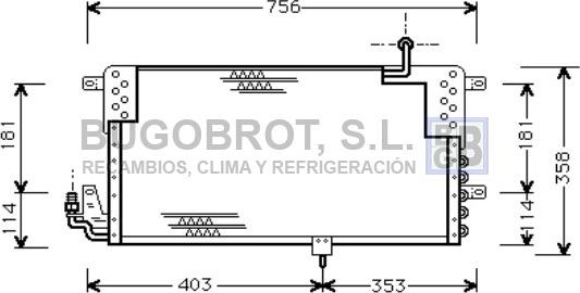 BUGOBROT 62-VW5139 - Condensator, climatizare aaoparts.ro