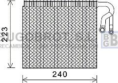 BUGOBROT 70-BWV403 - Evaporator,aer conditionat aaoparts.ro