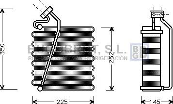 BUGOBROT 70-CRV043 - Evaporator,aer conditionat aaoparts.ro
