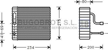BUGOBROT 70-FDV104 - Evaporator,aer conditionat aaoparts.ro
