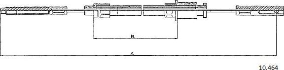 Cabor 10.464 - Cablu, frana de parcare aaoparts.ro